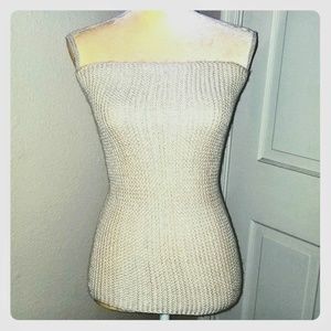 Soft Knit Cream Tube Top by H&M